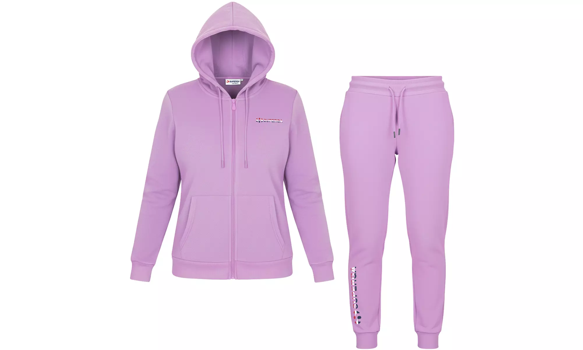 Tuta da donna in cotone felpato Superga