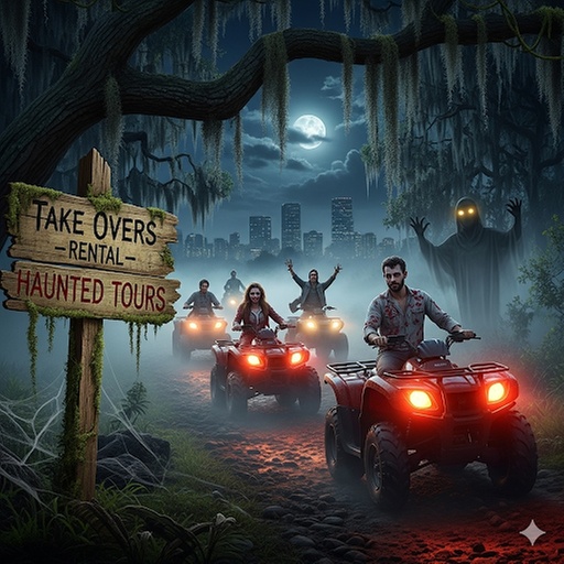 1-Hour Spooky ATV Halloween Tour - Guided, Scenic, Fun for Your Squad!