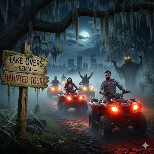1-Hour Spooky ATV Halloween Tour - Guided, Scenic, Fun for Your Squad!