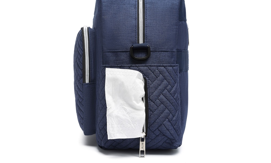 Image 17: Versatile Diaper Changing Tote Bag