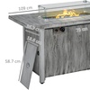 Image 13: Outsunny Smokeless Firepit Patio Heater with a Waterproof Cover