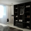 Image 8: Lucca Modern 4 Door Hinged Wardrobe with Mirror and Drawers