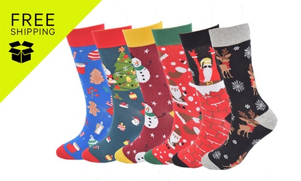 Christmas Cotton Socks x2 - Snowman + Small Santas Claus; Free Shipping - Ever Mercantile Limited