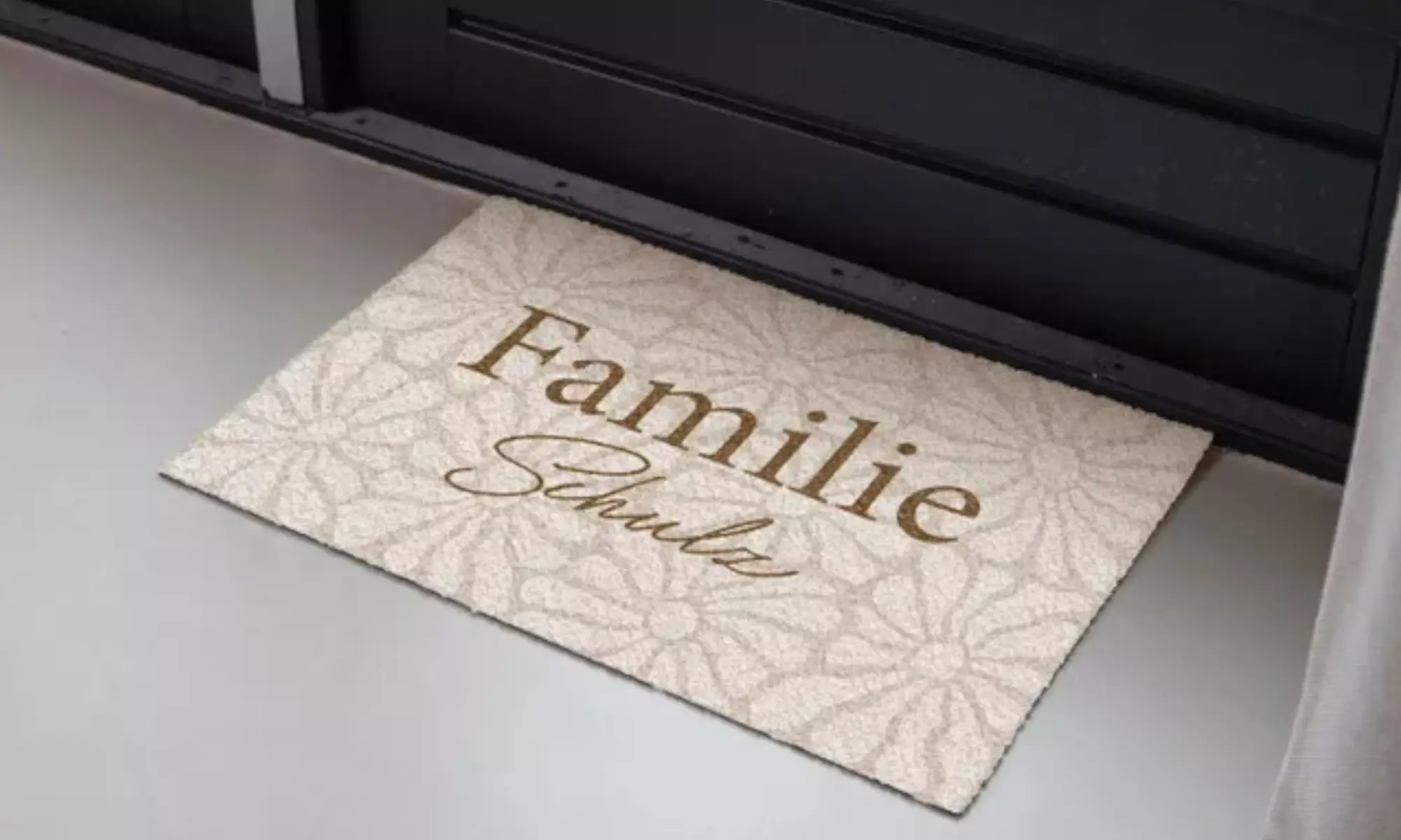 Fußmatte mit Namen in Design nach Wahl