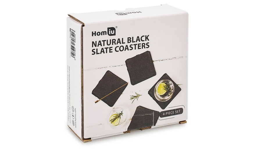 Image 3: Black Placemats or Coasters