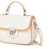 Image 3: Miss Lulu Practical Quilted PU Leather Crossbody Handbag