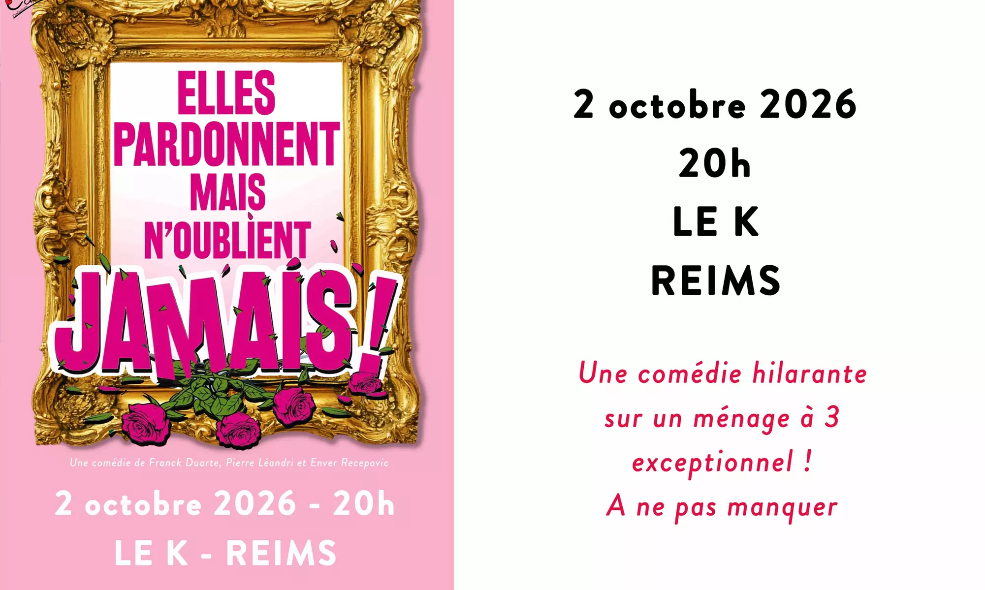 Spectacle « Elles pardonnent » à Reims