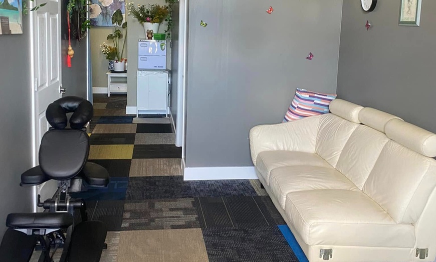 Image 4: Back & Foot Combo Massages for 1 or 2 w/CBD Oil + Optional Hot Stones