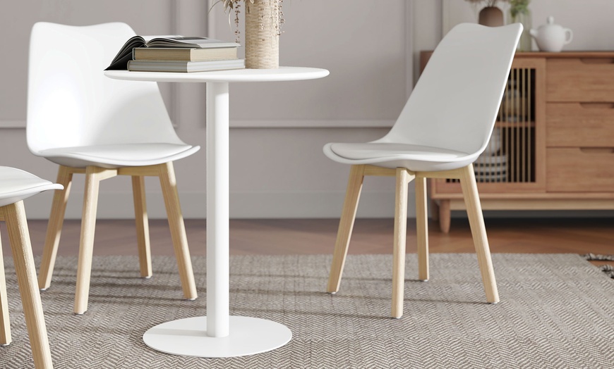 Image 10: HomCom Round Dining Table 