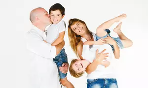 Family Portrait Studio session - Photoshoot at Imprint Studio in JLT with digital image, unframed or framed print