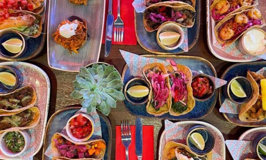 Image 1: Mexican Sharing Feast with a Frozen Margarita at Mezcal