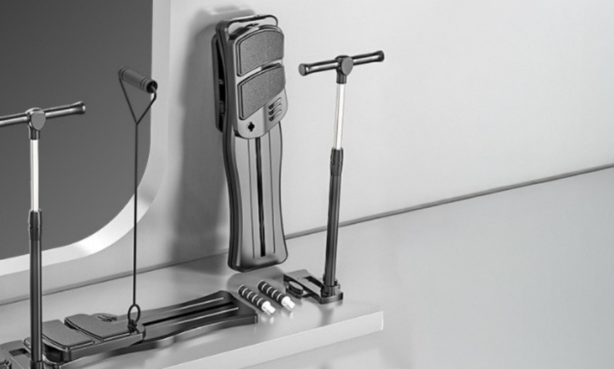 Image 5: 4-in-1 Pilates Board, Compact and Versatile with Resistance Bands