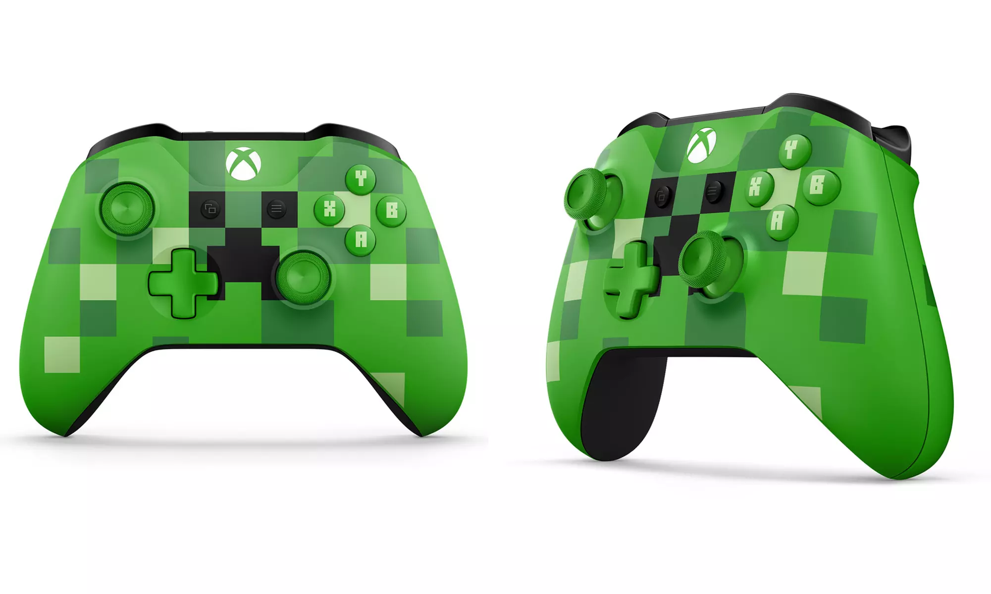 Xbox One Wireless Controller with Minecraft Creeper Design  - Primary Image