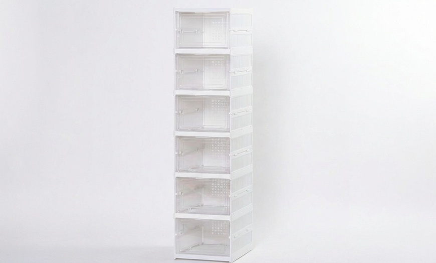 Image 2: Scarpiera impilabile con 6 contenitori