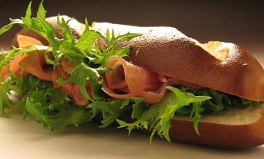 Image 2: Pretzel Sub Sandwich with Drink