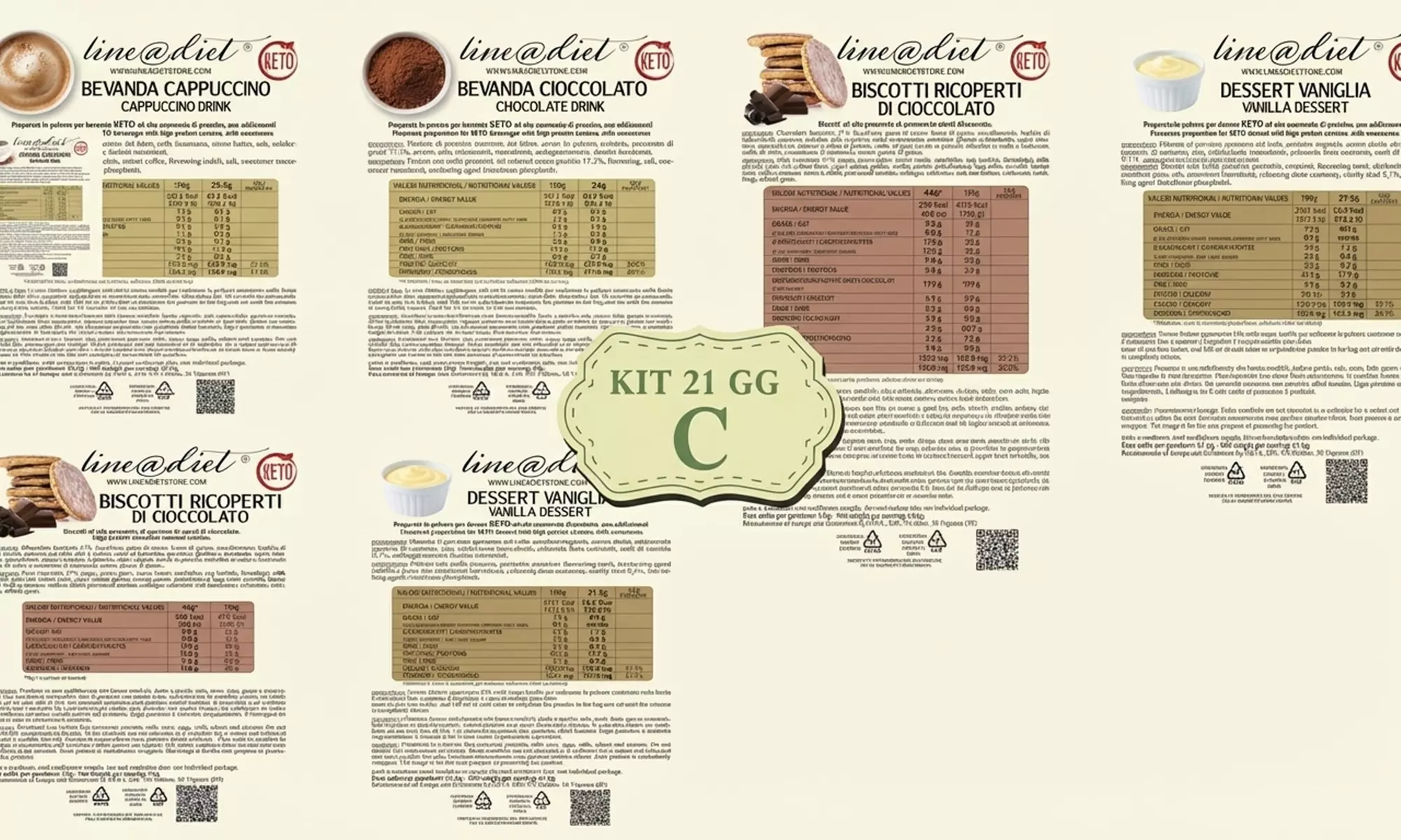 Coffret de régime Keto Lineadiet 21 jours