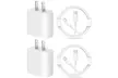 iPhone 12 13 Fast Charger Lightning Cable and 20W USB-C Power Adapter (2-Pack) - Second Medium