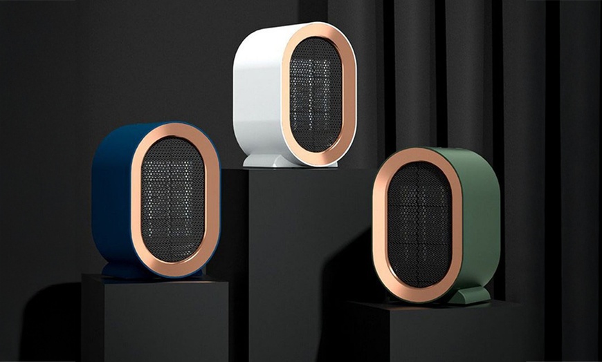 Image 1: Ceramic PTC Desktop Heater