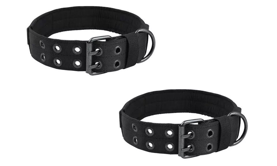 Magik US Tactical Nylon Dog Collar K9 Military Heavy Duty Metal Buckle