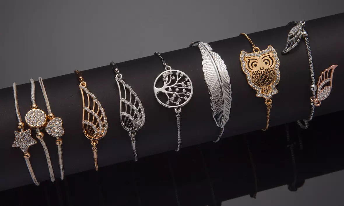 Stylische Karma und Indigo Armbänder mit Schubverschluss - Primary Image