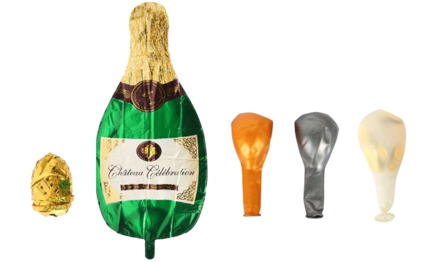 Image 2: Champagne Bottle Aluminum Foil Balloon Set