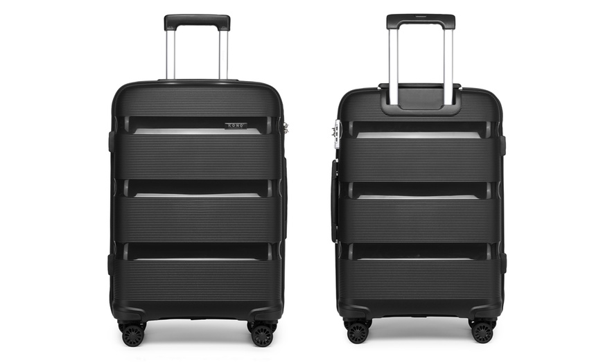 Image 2: KONO 20-inch Colourful PP Hard Shell Suitcase Hand Luggage with Lock