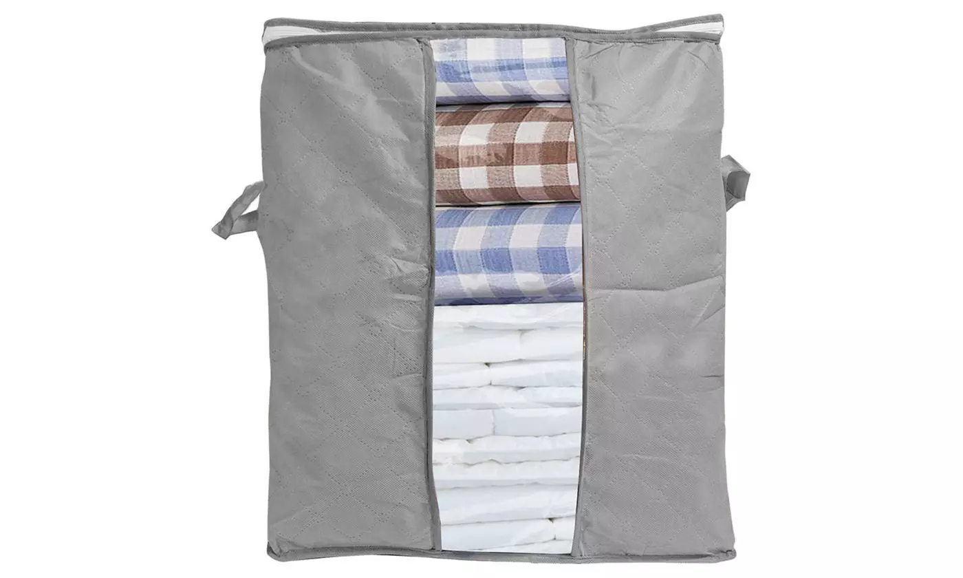 Foldable Storage Bag Clothes Blanket Quilt Closet Sweater Organizer Boxes Bags