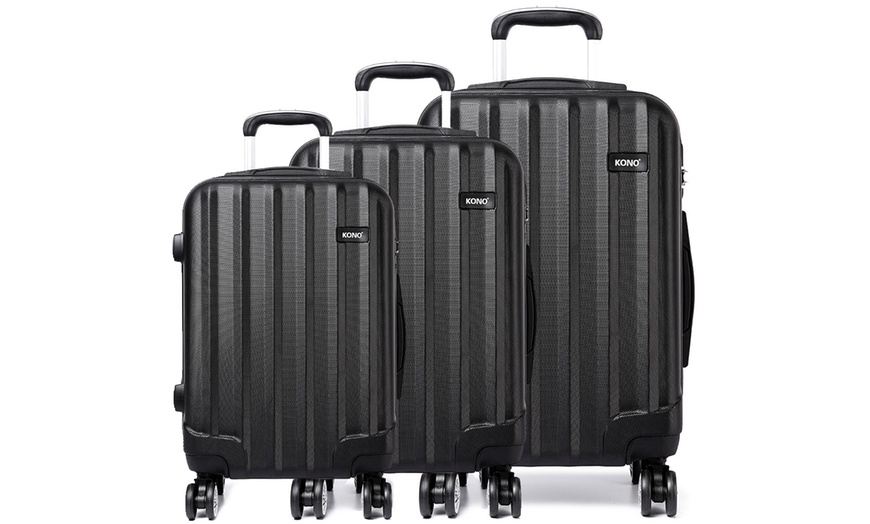 Image 2: One or Three Kono Four Wheels Hard Shell Suitcases