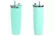 Asobu Aqualina 20oz Insulated Tumbler Water Bottle with Leakproof Lid and Straw - Second Medium