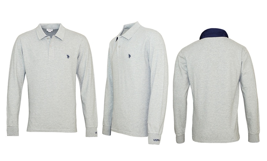 Image 5: U.S. POLO Longsleeve mit Polokragen