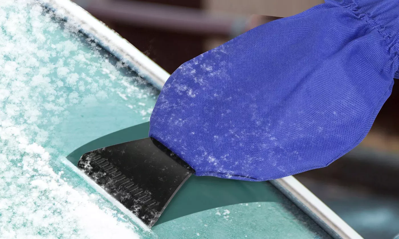 One- or Two-Pack iMounTEK Waterproof Fleece-Lined Ice Scraper Glove