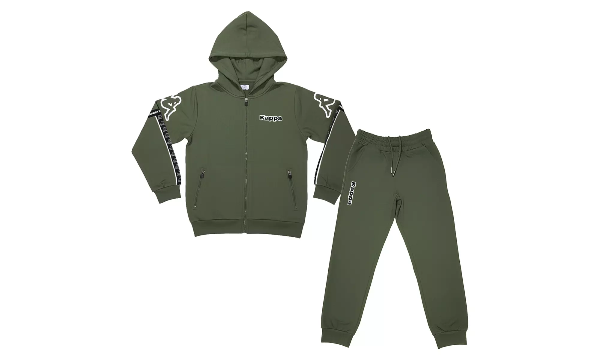Tuta Kappa ragazzo in cotone felpato