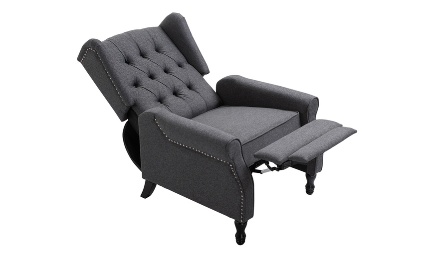 Image 10: HomCom Recliner Armchairs Electric Lift and Manual Recline Options 
