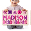 Image 6: Personalized Wooden Name Puzzle Board by Justyling Up to 81% Off