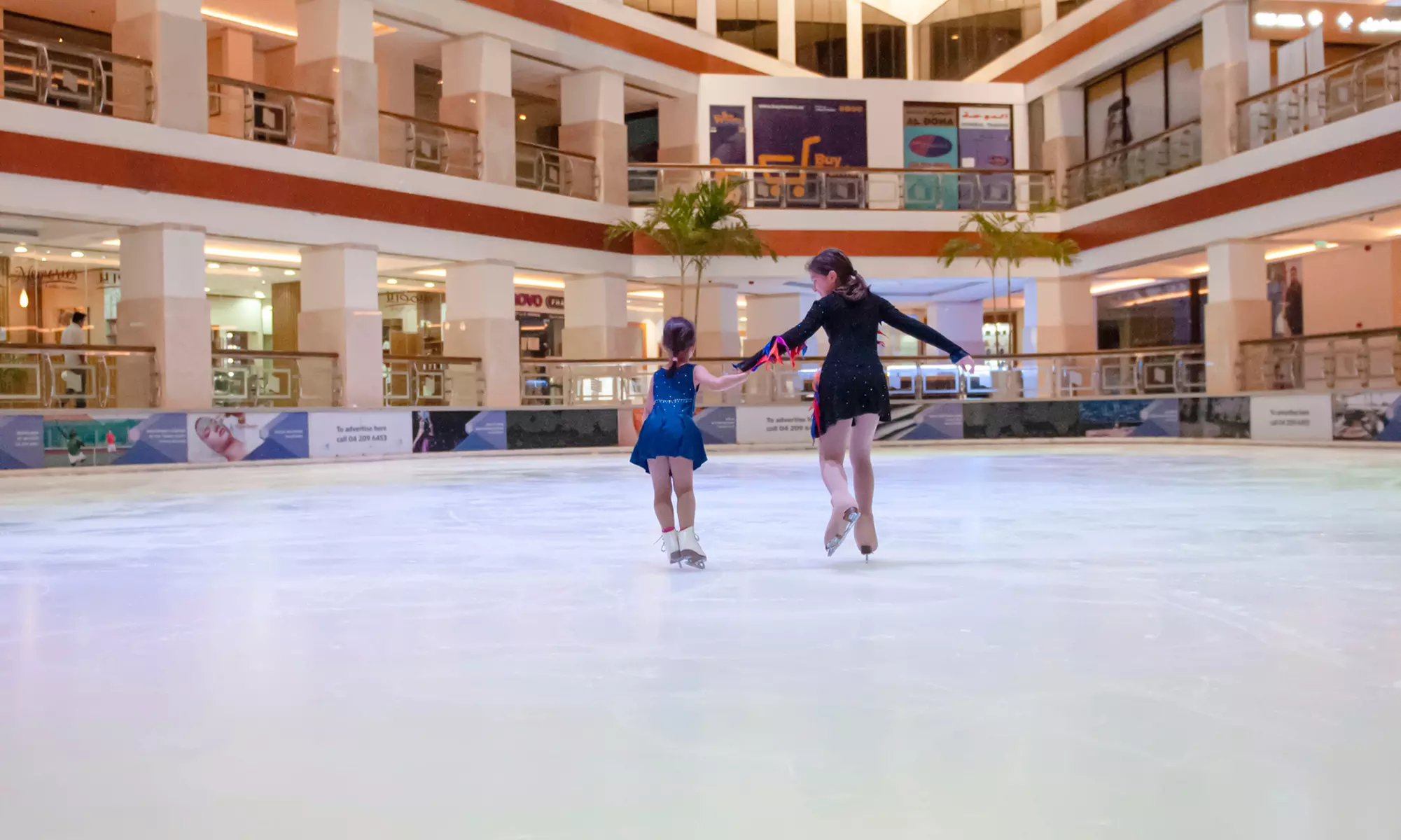 Lights, Music, Ice: Two-Hour Ice Skating Session with Skate Hire at Galleria Ice Rink within 5* Hyatt Regency Dubai - Primary Image