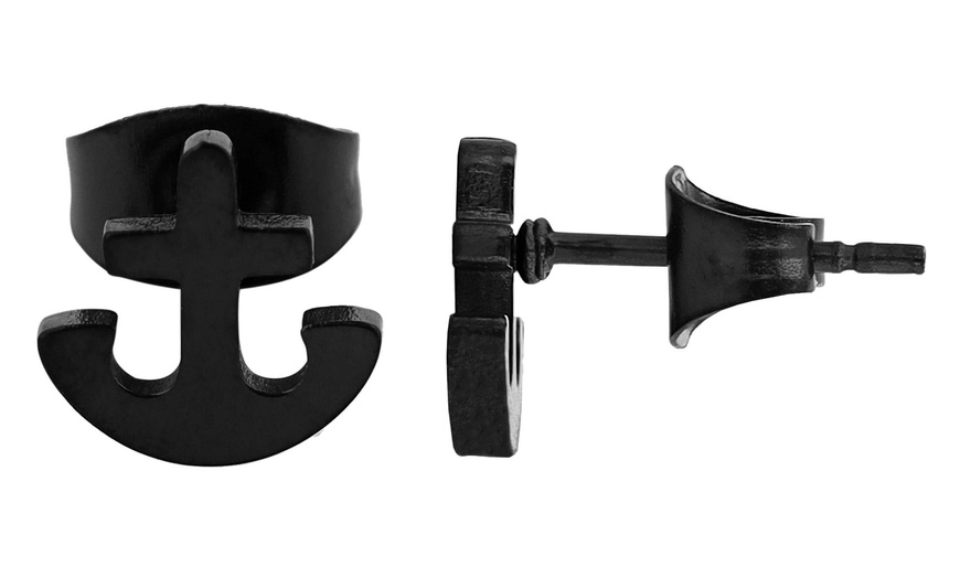 Image 61: Akzent Edelstahl-Ohrstecker für Damen