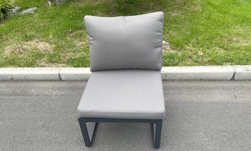 Image 5: Fimous Aluminium Garden Furniture Set with Fire Pit