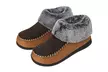 VONMAY Womens Suede Bootie Slippers Furry Plush Boots House Shoes Indoor Outdoor - Second Medium