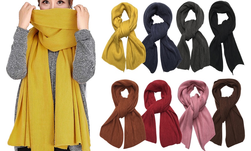 Image 13: Winter Soft Thin Windproof Scarf Neck Warmer Wrap