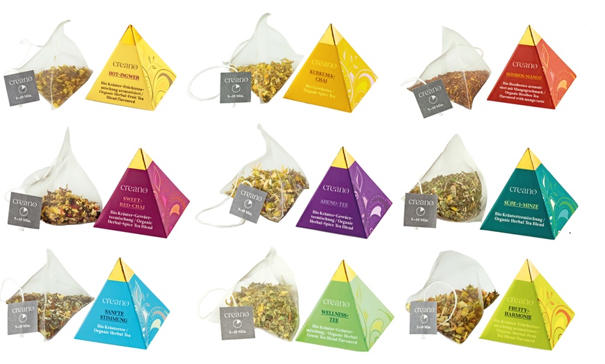 Image 2: Creano Geschenk-Box „Pyramide“ mit 14 Pyramiden-Tees (bis 1,07 €/Stk.)