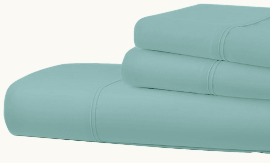 Image 2: 1800 Series Bamboo Feel Pillowcase Queen/Standard or King Set of 2 Pillowcases 