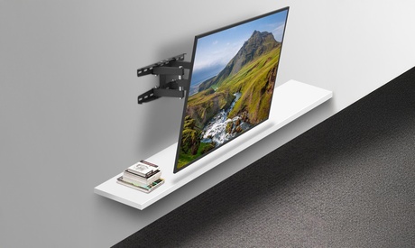 Full Motion TV Wall Mount Bracket Tilt Swivel 30 inch-70 inch Black Full Motion (32-70) / (81.82-177.8)Cm