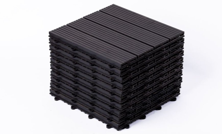 Image 8: Up to 50 Packs of Non-Slip Decking Tiles - Grey or Brown