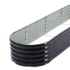 Image 2: Open-Bottom Sectioned Galvanized Steel Raised Garden Bed 320cm x 80cm 