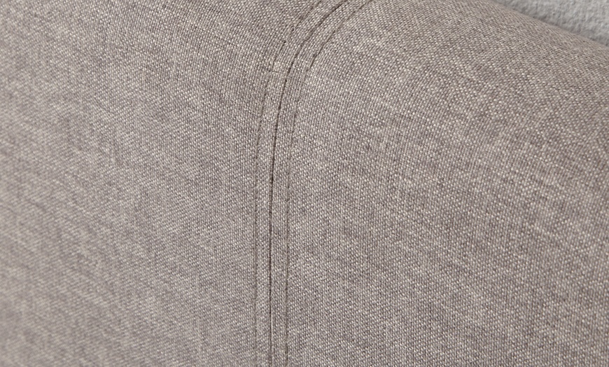 Image 11: DS Living Marcelli Upholstered Bed in Grey 