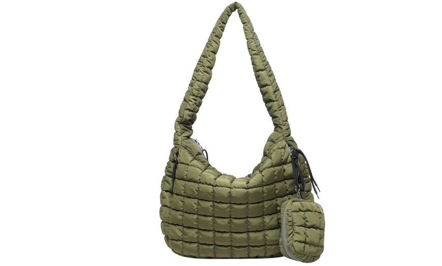 Image 5: Gesteppte Schultertasche mit abnehmbarer Mini-Tasche