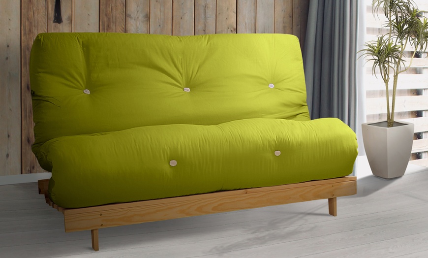 Image 13: Futon Frame and Mattress