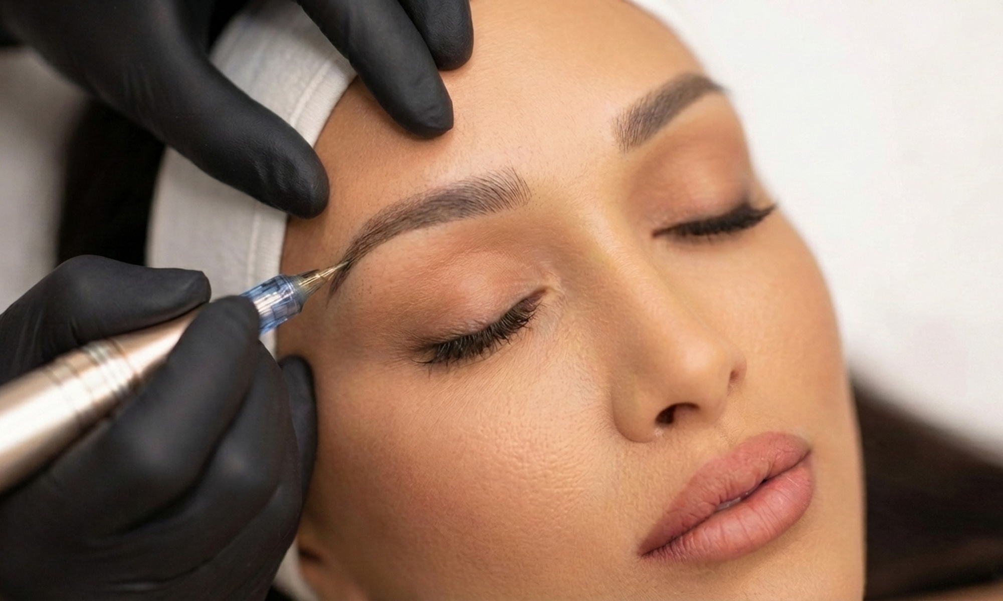 Cosmetic Tattooing for Powder-Finish Defined Brows