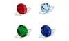 5.00 CTTW Gemstone Sterling Silver Rings - Multiple Options Available
