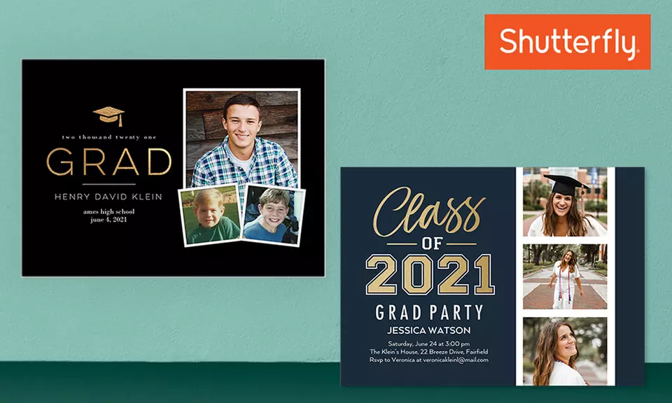 25 or 50 5x7 Photo Graduation Cards with Optional Envelopes and Addressing from Shutterfly (Up to 53% Off) - Primary Image